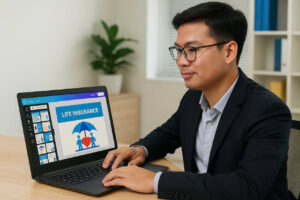 ứng dụng canva vào tư vấn bảo hiểm