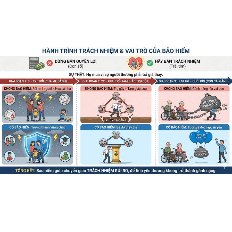 Chiến lược tư vấn bảo hiểm bằng 2 từ trách nhiệm