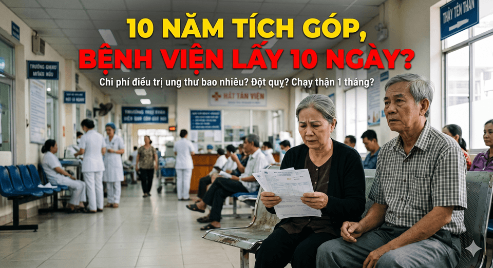 Chi phí bệnh nặng tại Việt Nam 2026 Ung thư, đột quỵ, chạy thận bao nhiêu